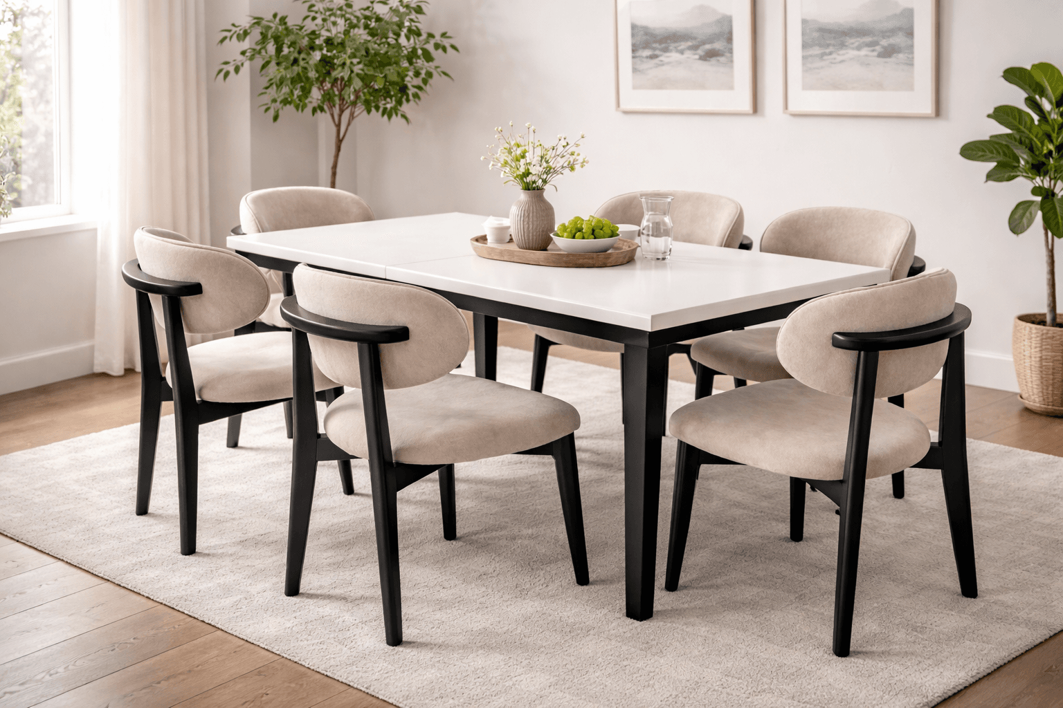 Set tavoline ngrënieje nordic dining